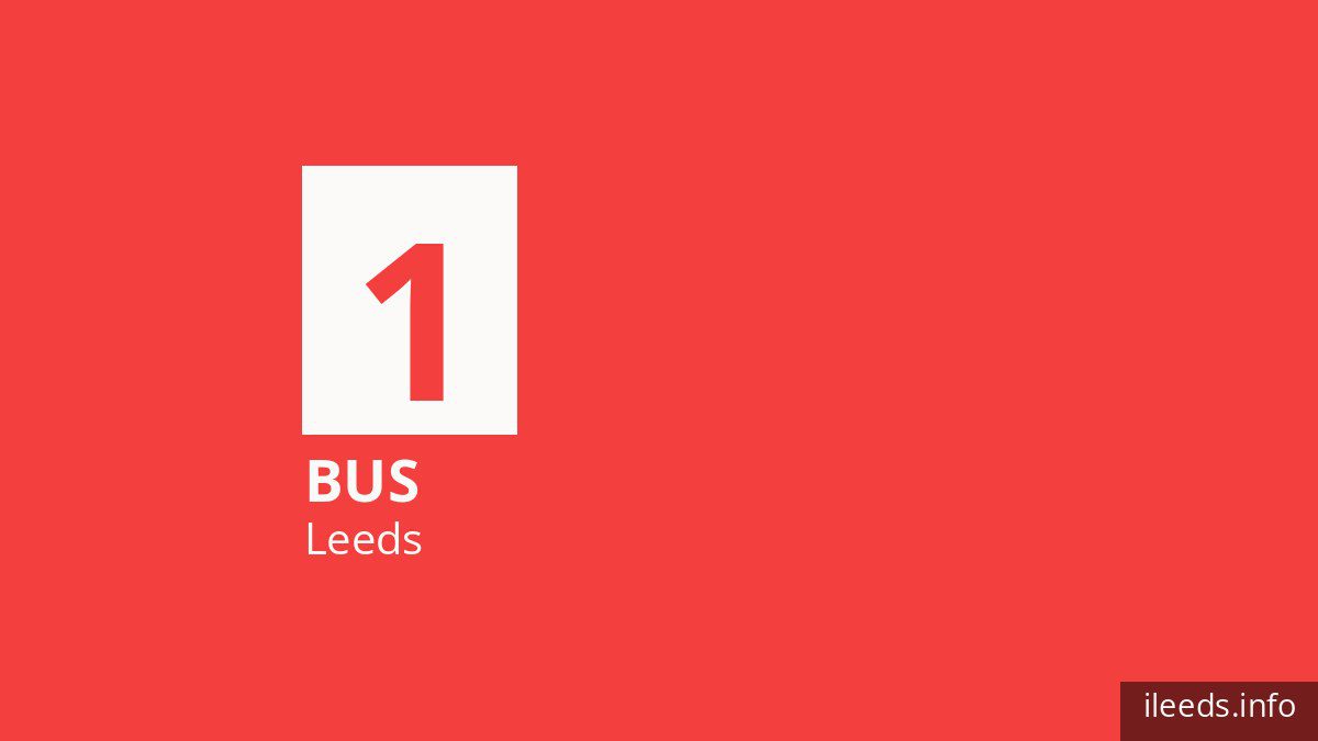 Bus route 1 in Leeds