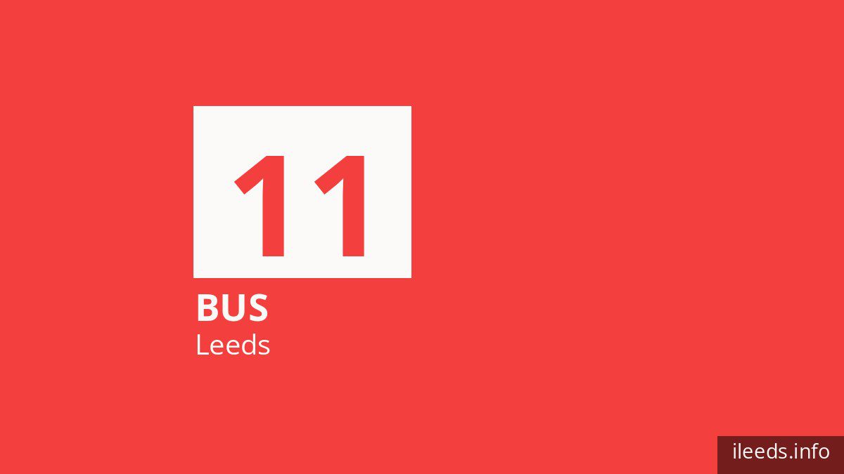 Bus route 11 in Leeds