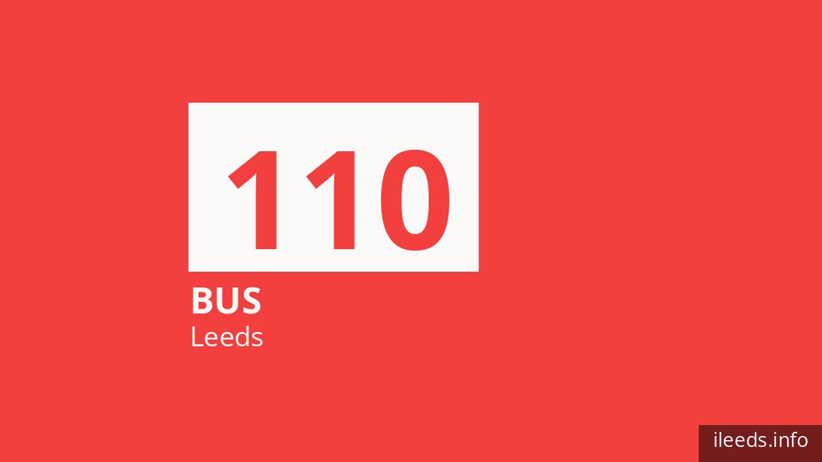 Bus route 110 in Leeds