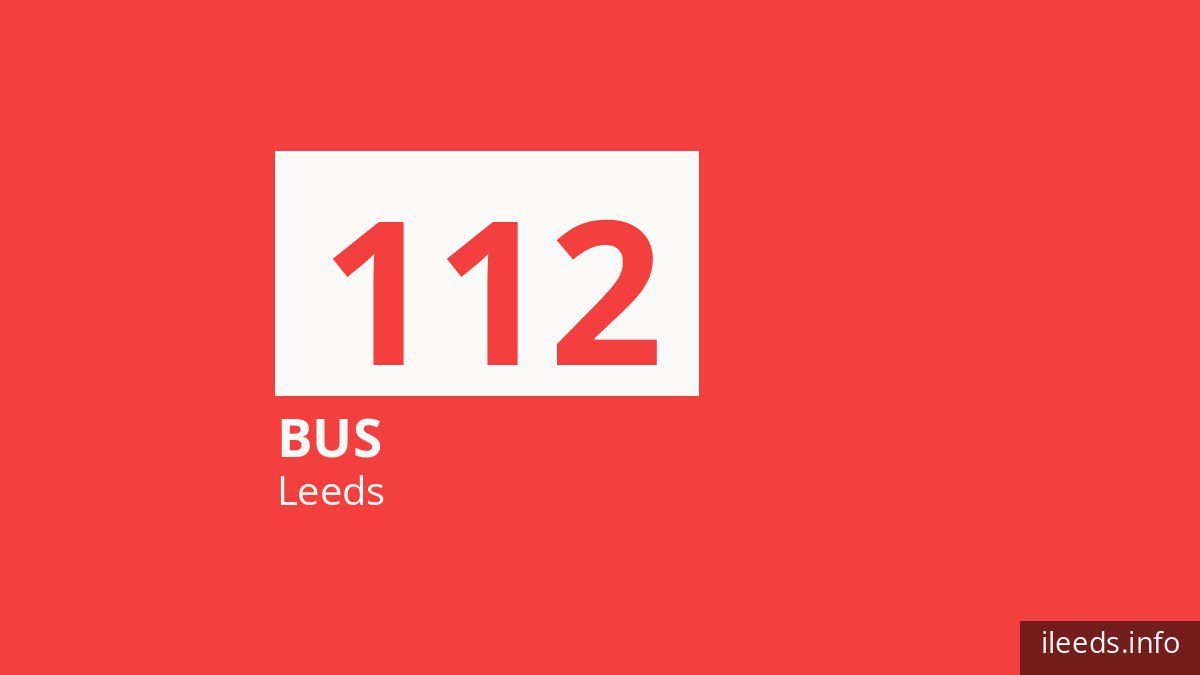 Bus route 112 in Leeds
