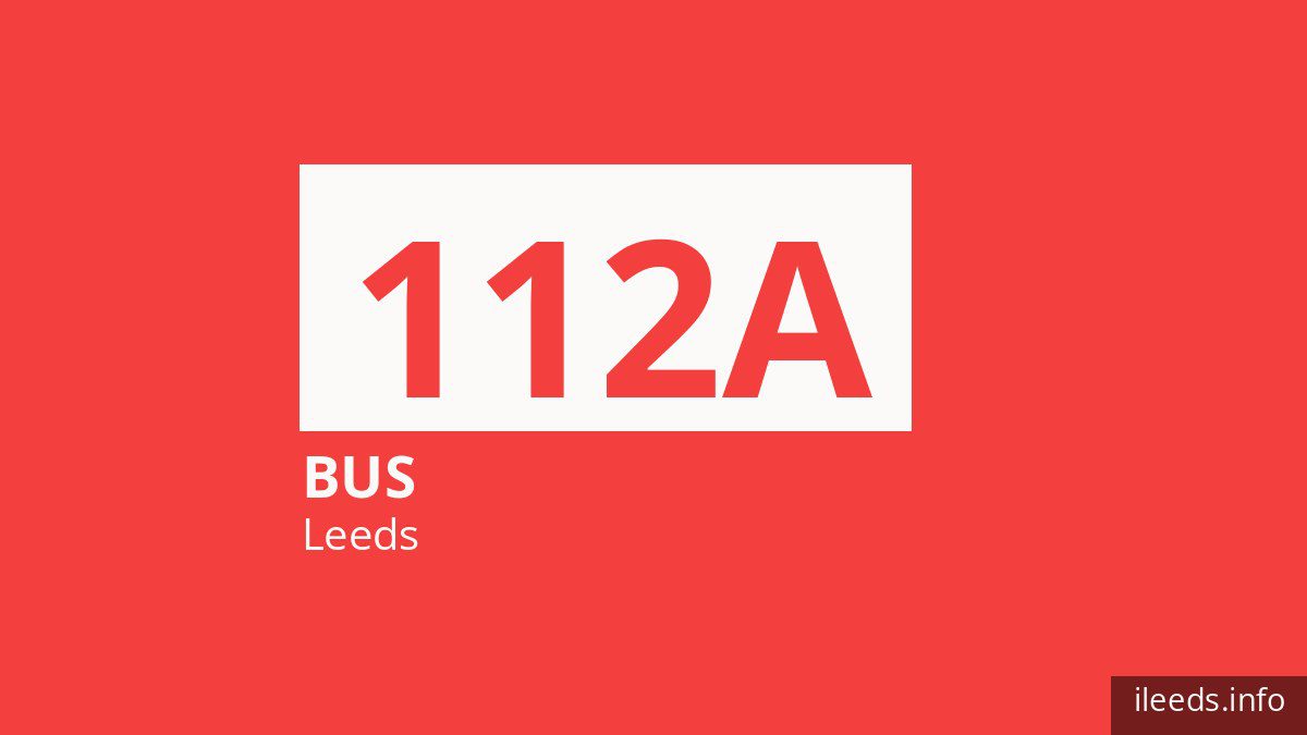 Bus route 112A in Leeds