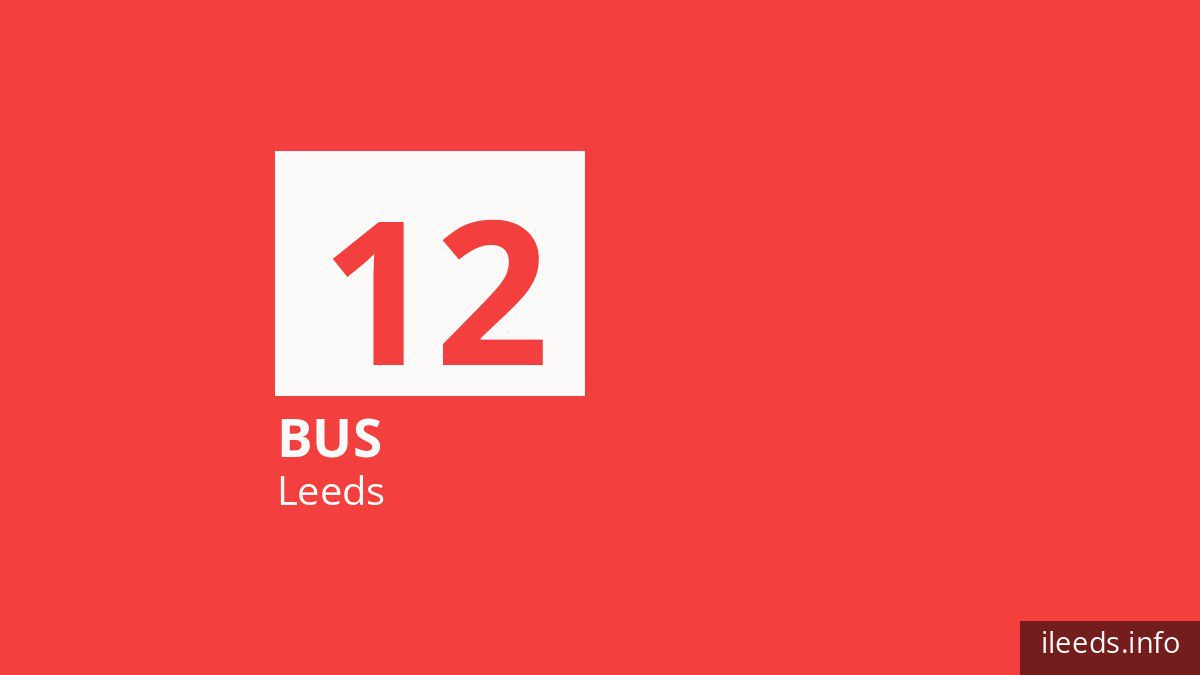 Bus route 12 in Leeds