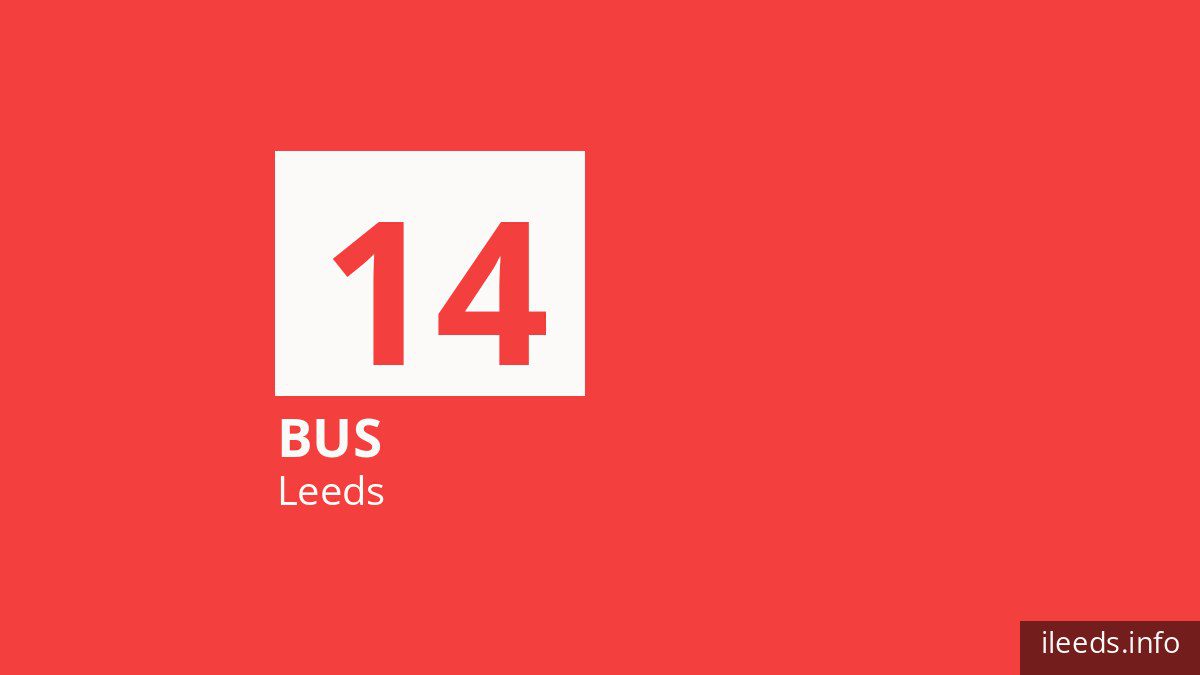 Bus route 14 in Leeds