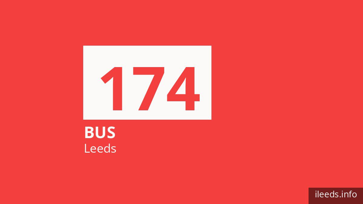 Bus route 174 in Leeds