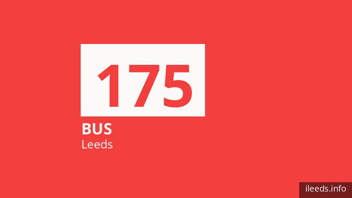 Bus route 175 in Leeds