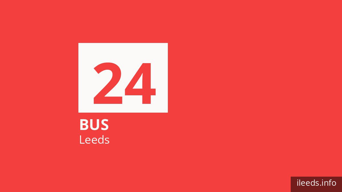 Bus route 24 in Leeds