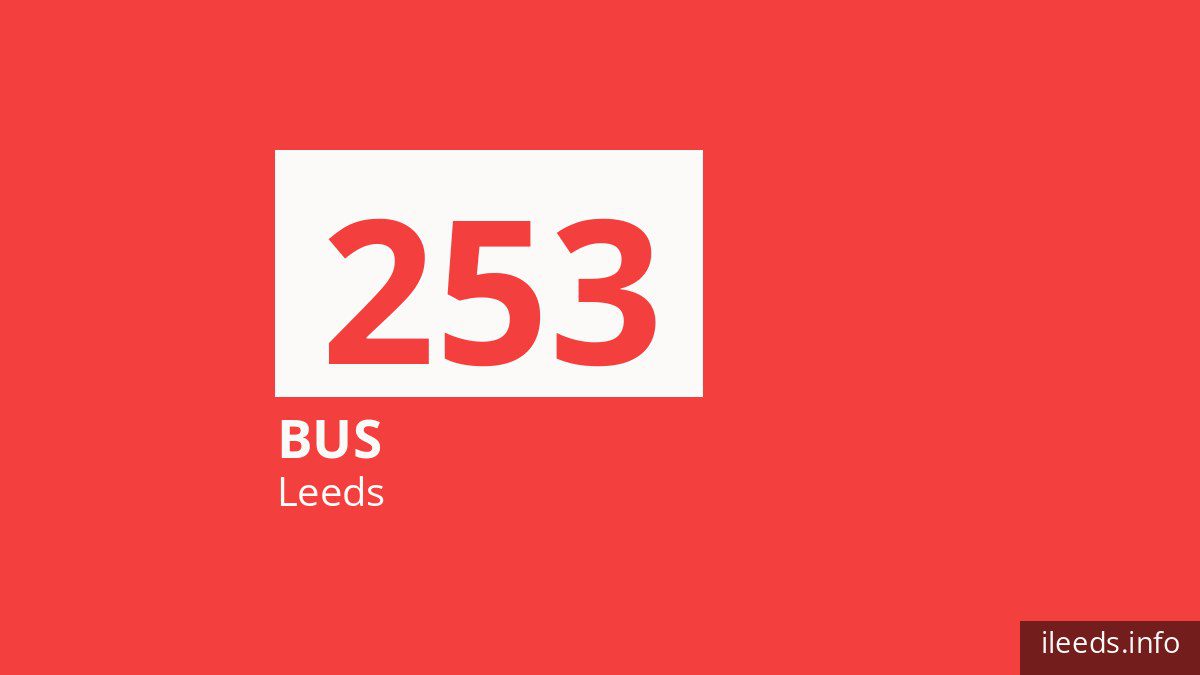 Bus route 253 in Leeds