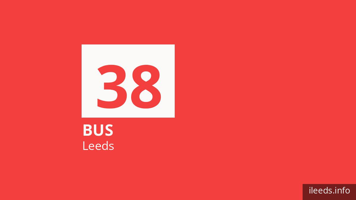 Bus route 38 in Leeds