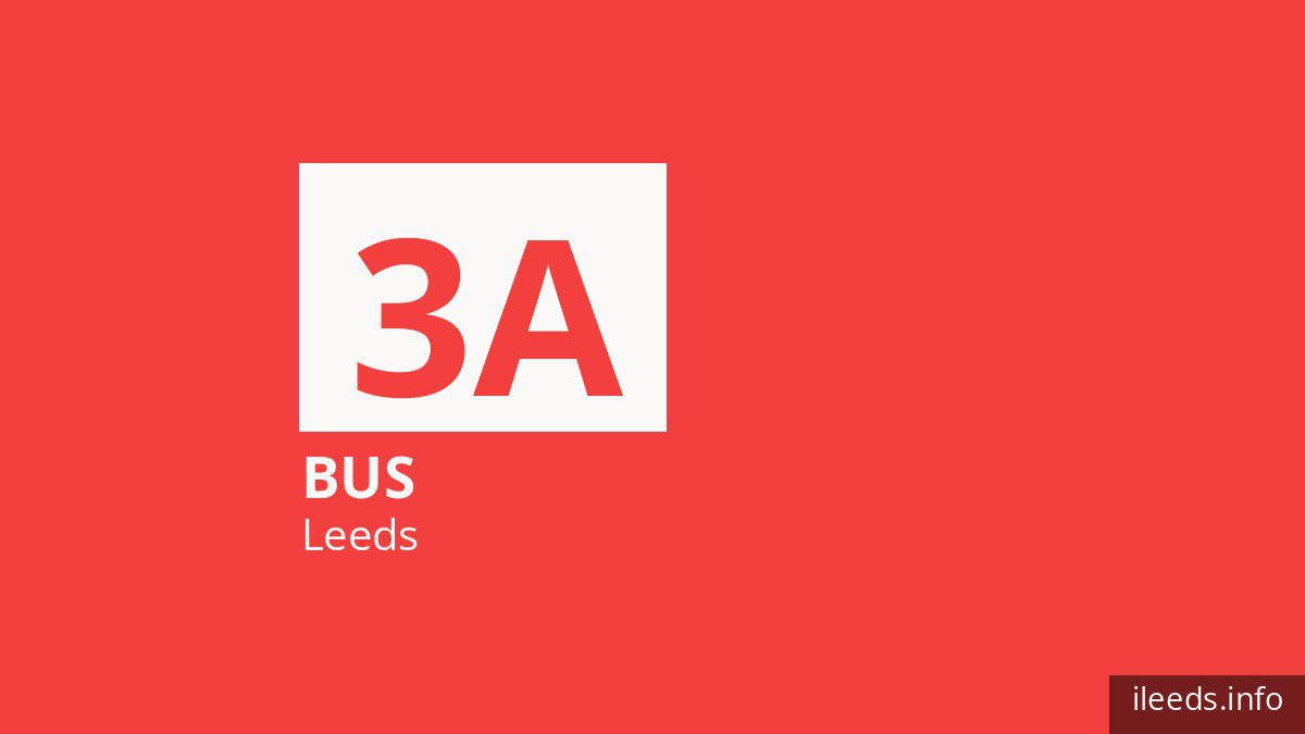 Bus route 3A in Leeds