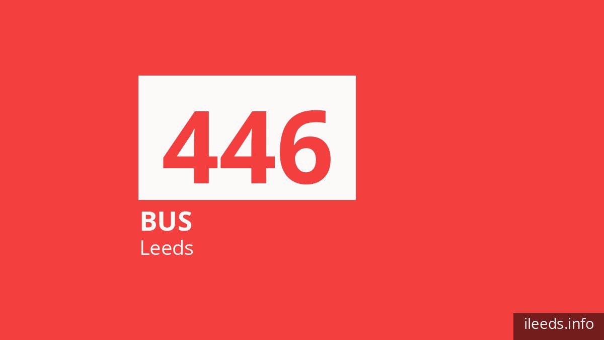 Bus route 446 in Leeds
