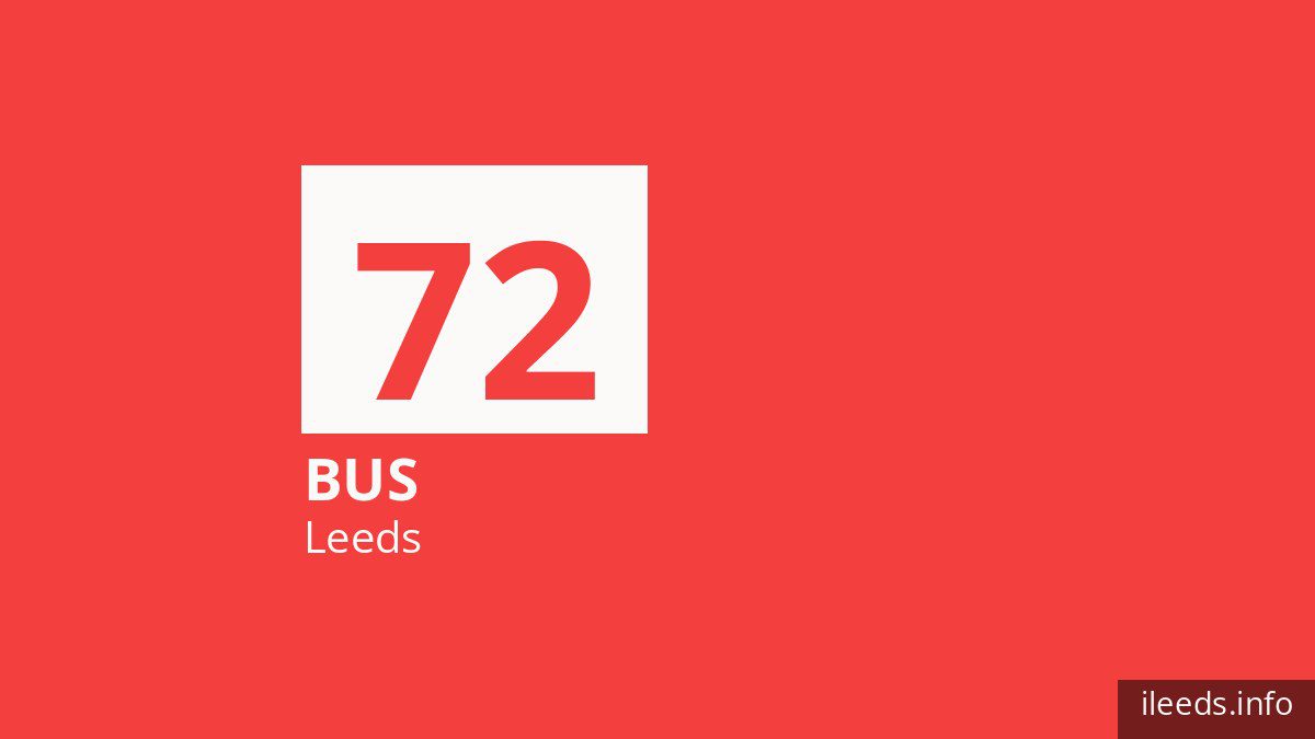 Bus route 72 in Leeds