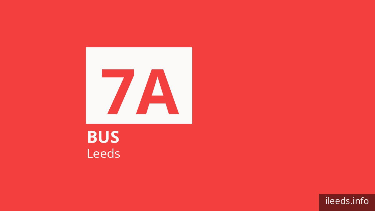 Bus route 7A in Leeds