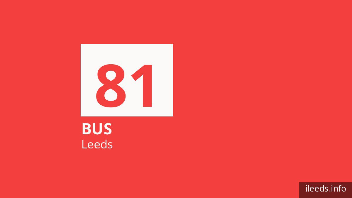 Bus route 81 in Leeds