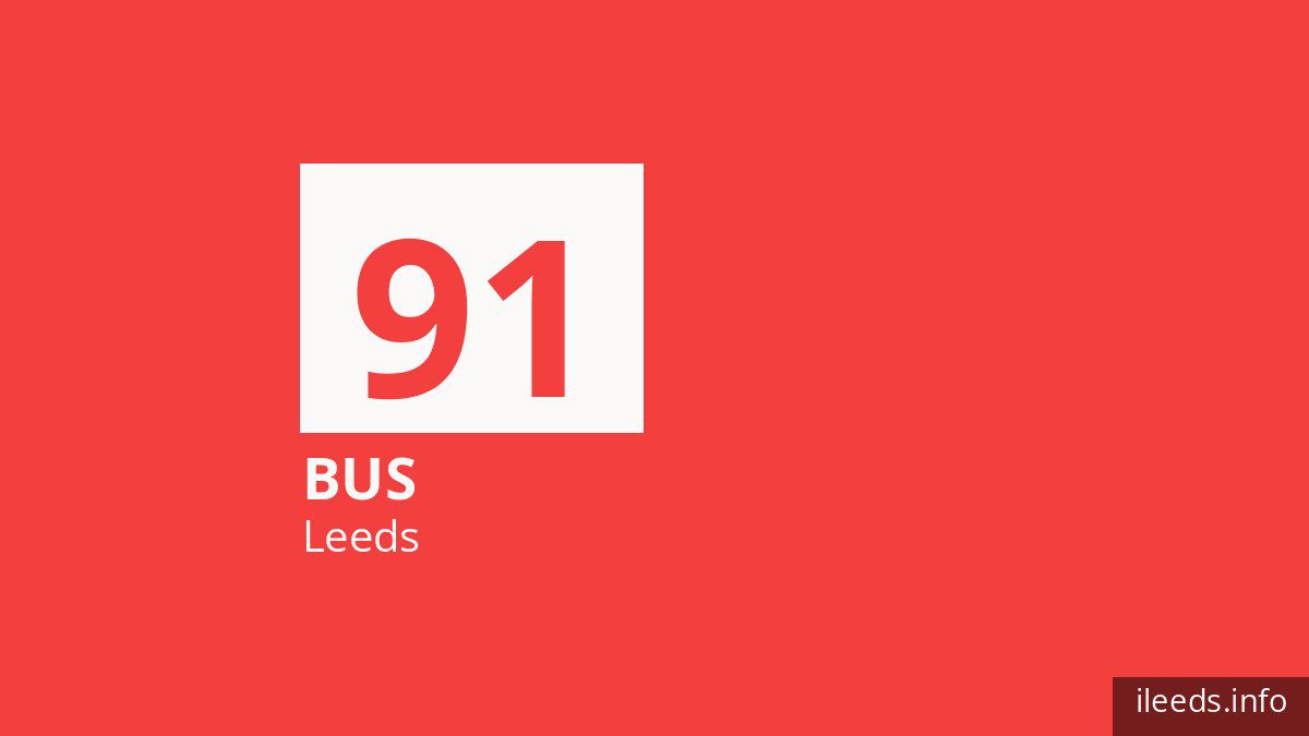 Bus route 91 in Leeds
