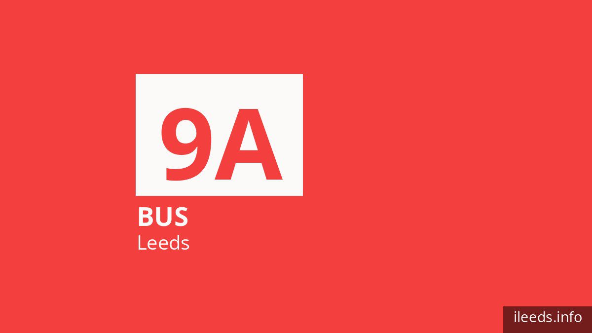 Bus route 9A in Leeds
